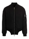 Dsquared2 Onthewave Nylon Bomber Jacket In Black
