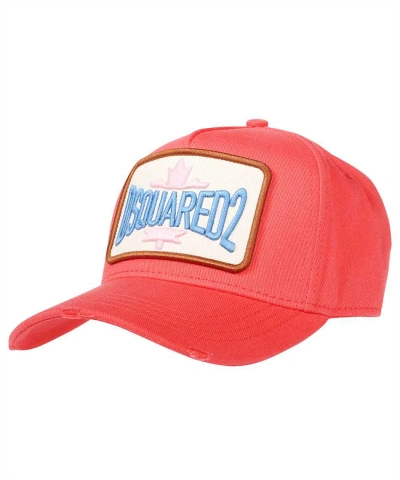 Dsquared2 D2 Patch Cap In Pink
