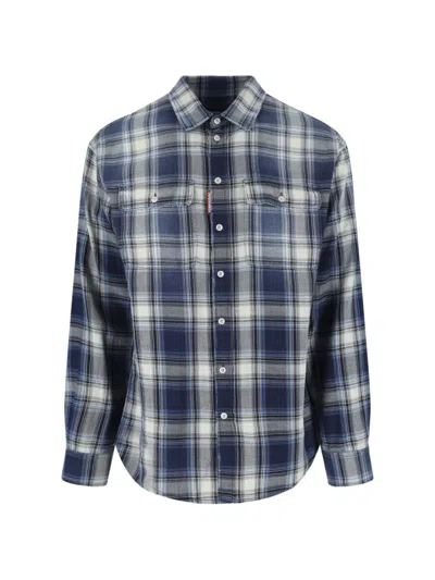 Dsquared2 Canadian Vintage Check Shirt In Multi