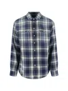 Dsquared2 Checked Pattern Shirt With Pockets And Collar