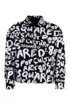 Dsquared2 D2 Pop 80s Printed Denim Jacket In Black