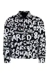 Dsquared2 D2 Pop 80s Printed Denim Jacket In Black