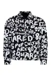 Dsquared2 D2 Pop 80s Printed Denim Jacket In Black