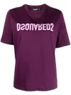 Dsquared2 D2 Reverse Logo-print T-shirt In Violett