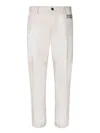 Dsquared2 Men's Cotton Twill Trousers With Embroidery In Beige