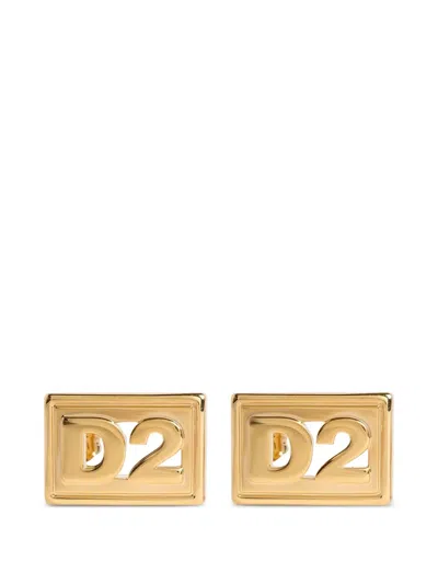 Dsquared2 D2 Statement Earrings In Gold