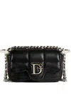 Dsquared2 D2 Statement Soft Crossbody Bags Black In Black