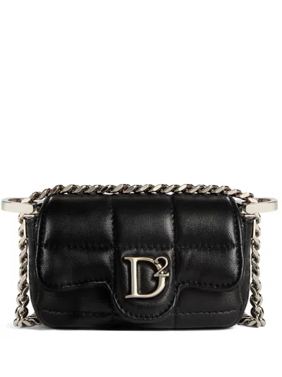 Dsquared2 D2 Statement Soft Crossbody Bags Black