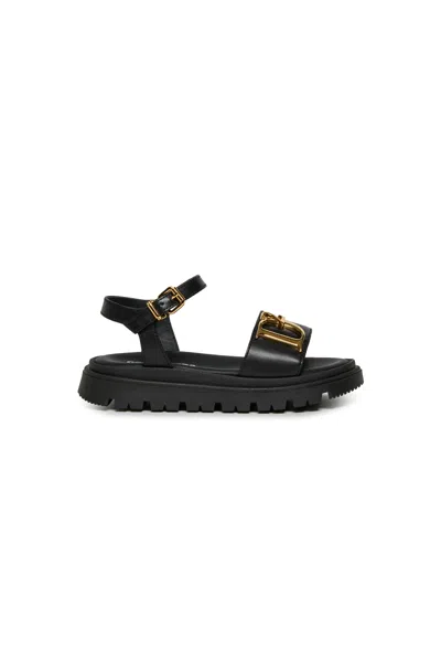 DSQUARED2 D2 STATEMENT LEATHER PLATFORM SANDALS