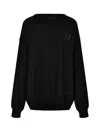 Dsquared2 D2 Statement Logo Knit Sweater In Black
