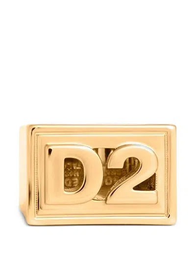 Dsquared2 D2 스테이트먼트 링 In Gold