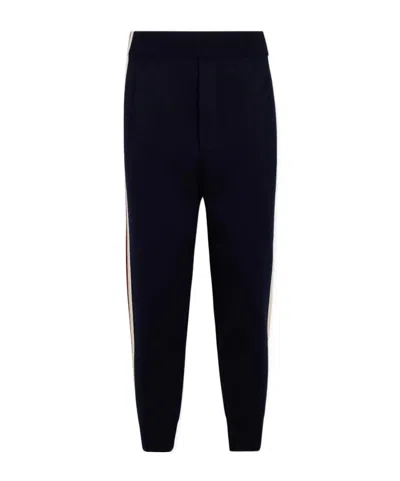Dsquared2 D2 Stripes Knit Pant In Blue