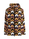 Dsquared2 Waterproof All-over Print Jacket With Hood In Multi