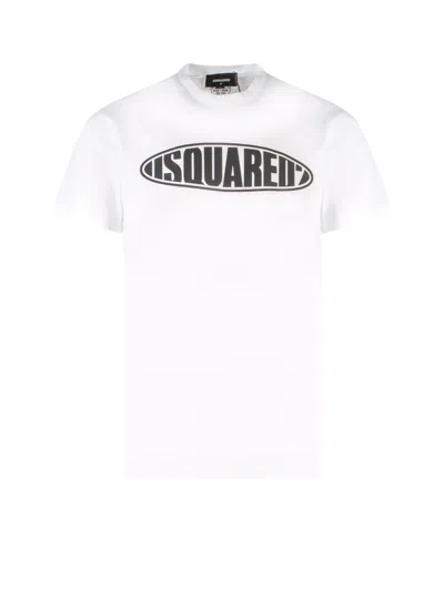 Dsquared2 Logo Cotton T-shirt In White