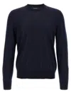 Dsquared2 Navy Blue Wool And Cashmere Knit Sweater