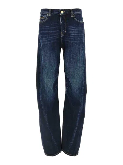 Dsquared2 D2 Twisted Jeans In Blue