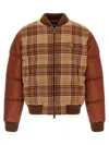 Dsquared2 Checked Puffer Down Jacket In Multi