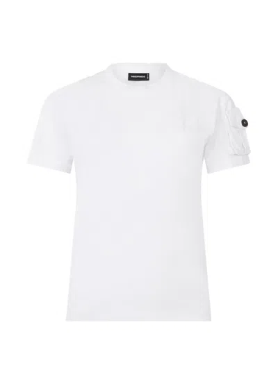 Dsquared2 D2 Upside Down Just Right Fit T-shirt In White