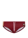 Dsquared2 D2 Upside Down Swim Briefs In Red
