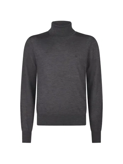 Dsquared2 D2 Upside Down Turtleneck Pullover In Gray