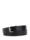 Dsquared2 D2 X Magliano Black Belt With Front Buckle Closure In Leather Man In Black