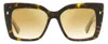 Dsquared2 D20017s Tortoiseshell Rectangular Sunglasses In Brown