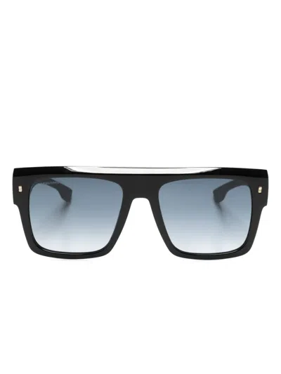 Dsquared2 D20127s Square-frame Sunglasses In Black