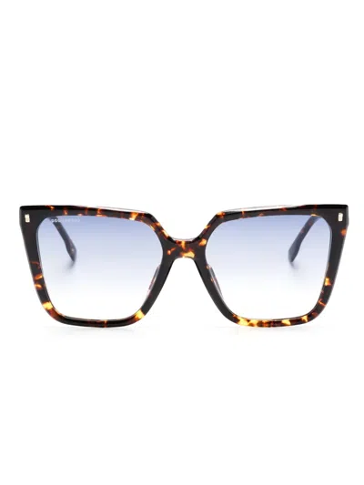 Dsquared2 D20135s Square-frame Sunglasses In 褐色