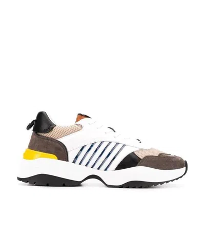 Dsquared2 D24 Matching Color Leisure Sports Shoes In White