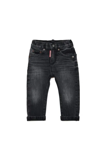 Dsquared2 Kids' D2p76ab Trousers Dsquared Shaded Jeans In Black Denim