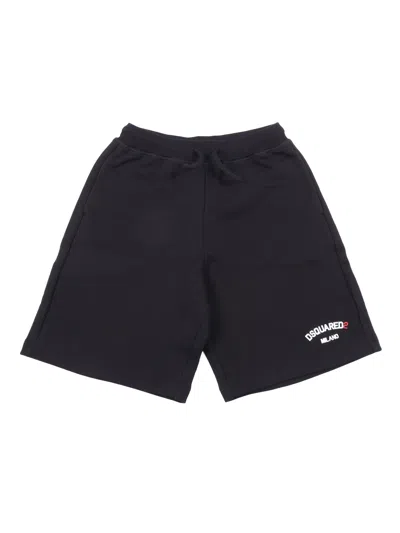 D-squared2 Kids'  D2p937u Over Calzoncini In Black