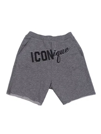 D-squared2 Kids'  D2p975u Big Short Calzoncini In Gray