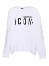 Dsquared2 D2s865u Slouch Fit Icon Sweatshirt In White