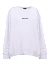 Dsquared2 Branded Cotton Sweatshirt In White