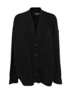 Dsquared2 Knit Cardigan Front Pockets In Animal Print