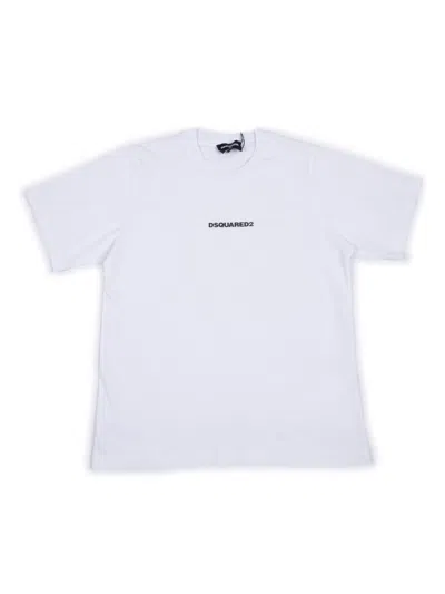 D-squared2 Kids'  D2t1146u Slouch Fit Maglietta In White