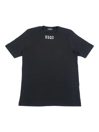 D-squared2 Kids'  D2t1190f Renny Fit Maglietta In Black