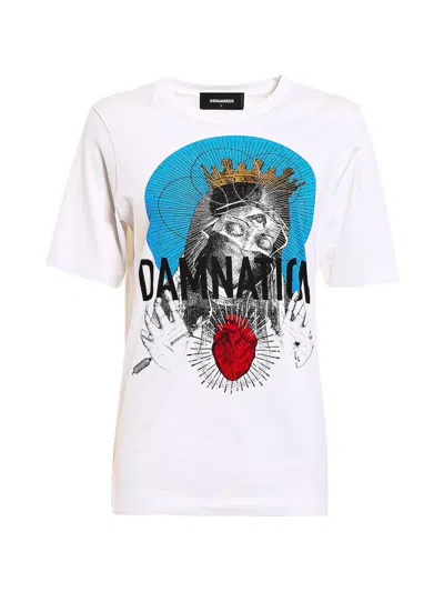 Dsquared2 Damnation Graphic-print T-shirt In White