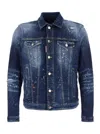 Dsquared2 Dan Jean Jacket With Destroyed Effect In Blue