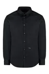 Dsquared2 Dsquared Men Black Stretch Poplin Shirt