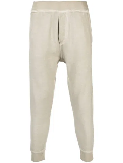Dsquared2 Dan Cotton Track Pants In Neutral