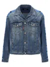 Dsquared2 'dan' Denim Jacket In Blue