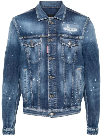 Dsquared2 Dan Denim Jacket In Blue