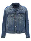 Dsquared2 'dan' Denim Jacket In Blue