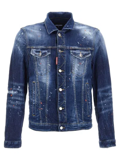 Dsquared2 'dan' Jacket In Blue