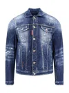 Dsquared2 Dan Jean Jacket With Destroyed Effect In Blue