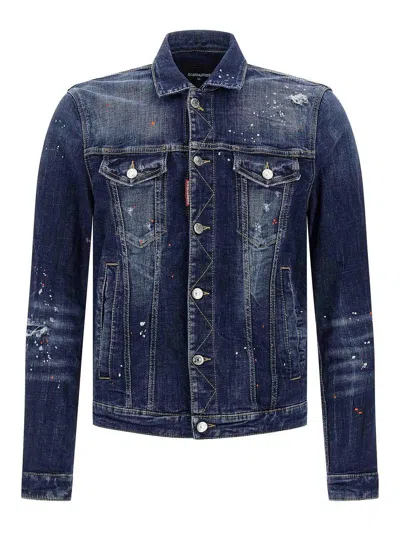 DSQUARED2 CHAQUETA CASUAL - AZUL