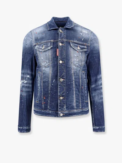 DSQUARED2 DAN JEAN JACKET WITH DESTROYED EFFECT