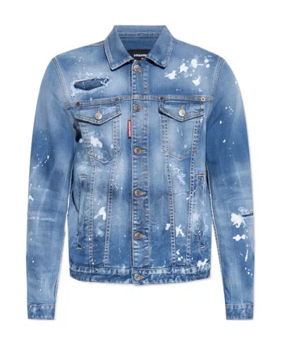 Dsquared2 Dan Jean Denim Jacket In Blau