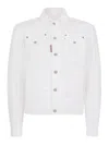 Dsquared2 Buttoned Denim Jacket In Multi